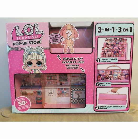 L.O.L. RARE Entertainment Surprise Pop UP Display Case Pink With Exclusive Doll - Picture 8 of 9